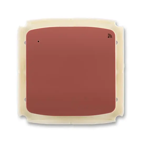 vysílač RF signálu s krátkocestným ovladačem, nástěnný, 868 MHz, vřesová červená, design TANGO
